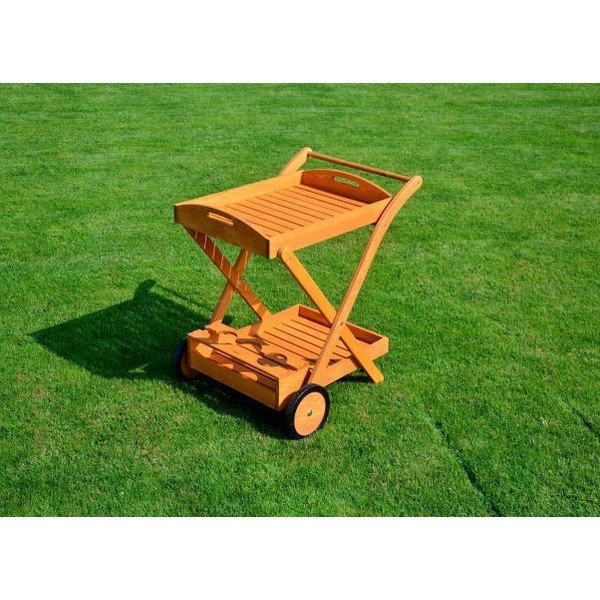 Vrtna servirna miza iz borovega lesa 74x61 cm - Rojaplast-image-2