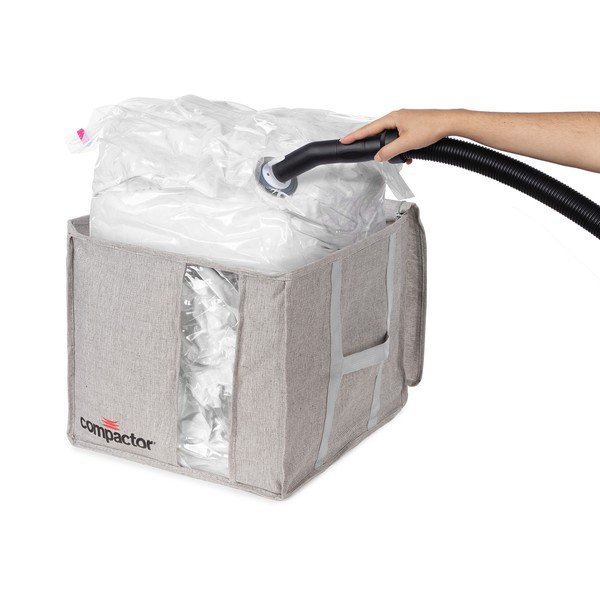 Siva vakuumska škatla za shranjevanje Compactor Oxford, 125 l