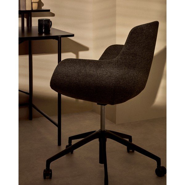 Temno siv pisarniški stol Tissiana – Kave Home-image-1