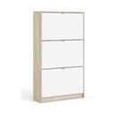 Bela preklopna omarica za čevlje v hrastovem dekorju Shoes – Tvilum