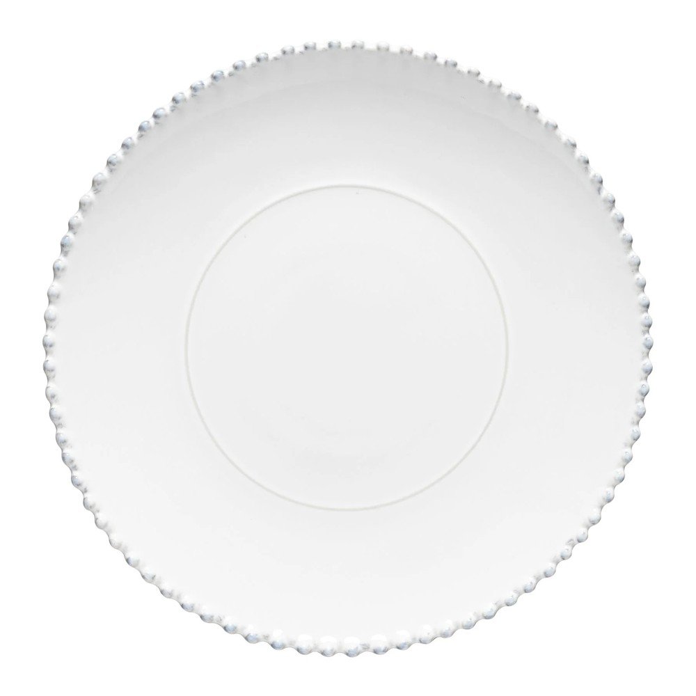 Bel krožnik iz kamenine ø 34 cm Pearl