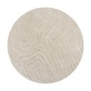 Kremno bela ročno tkana volnena okrogla preproga ø 160 cm Mesmerise Natural – Flair Rugs
