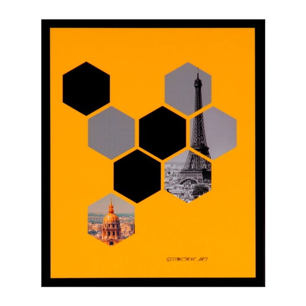 Podoba drevesa Hexag, 25 x 30 cm