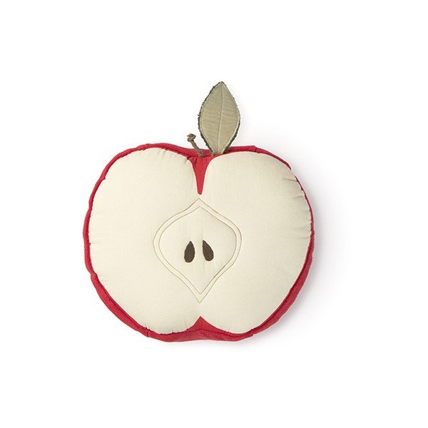 Bombažna otroška blazina ø 30 cm Apple – Lorena Canals