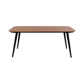 Jedilna miza iz jesenovega lesa s črnimi nogami Ragaba Contrast, 180 x 90 cm