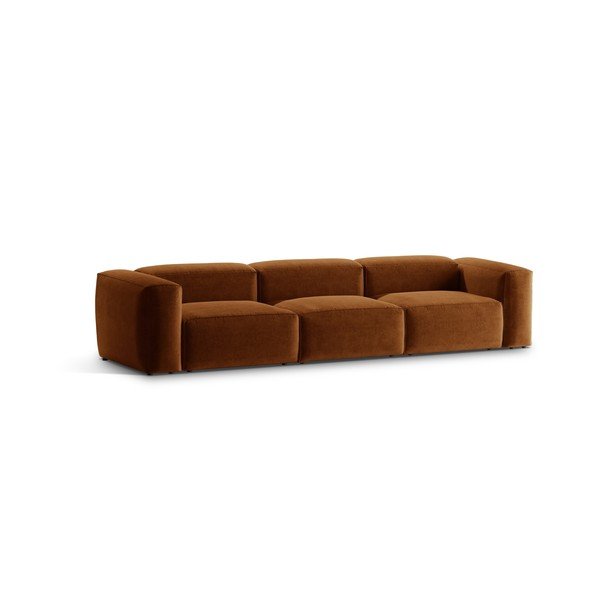 Opečnato oranžna sedežna garnitura 364 cm Bergamo – Cosmopolitan Design-image-2