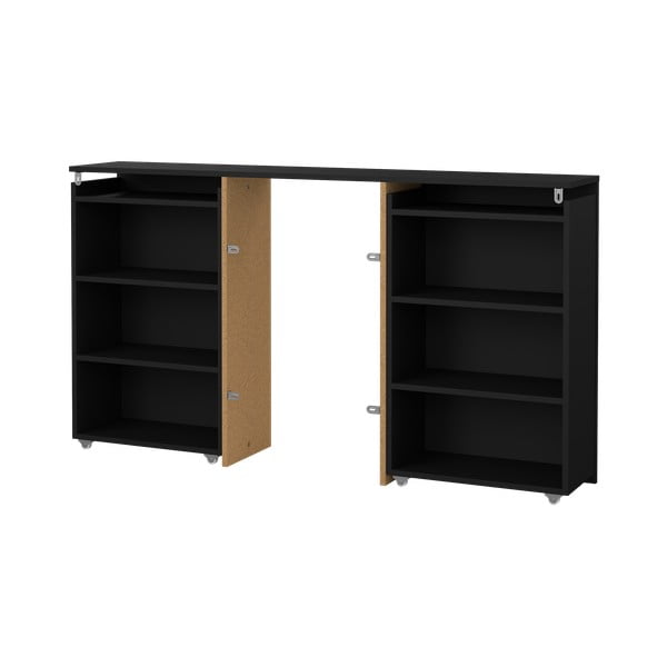 Črno vzglavje 145x80 cm Naia – Tvilum-image-4