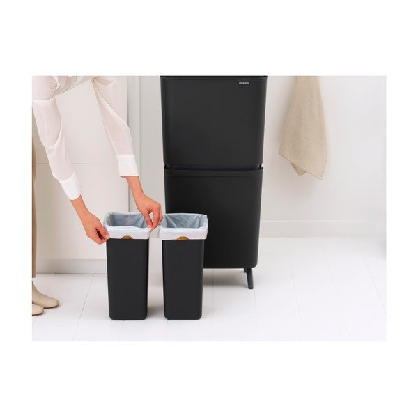 Temno siv plastičen koš za smeti 25+10+10 l za ločevanje odpadkov SortUp Recycle Hi – Brabantia-image-3