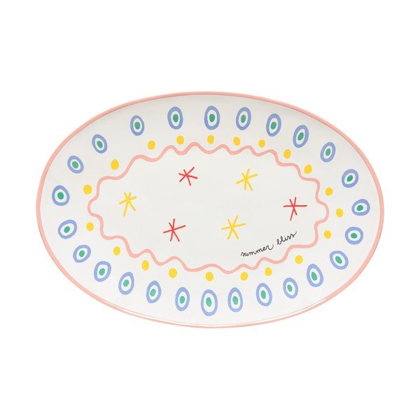 Pladenj iz kamenine 31x45 cm Summer Bliss – Costa Nova