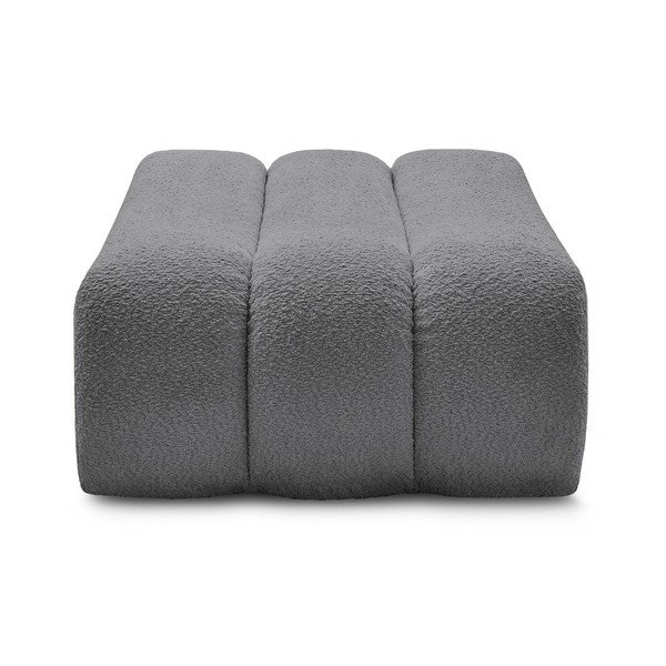 Siv tabure iz tkanine bouclé Azra – Bobochic Paris-image-4