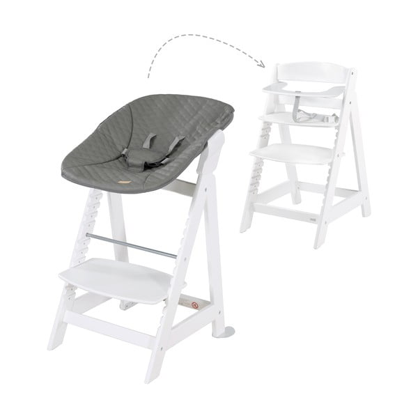 Bel otroški stol za hranjenje Luxe – Roba-image-1