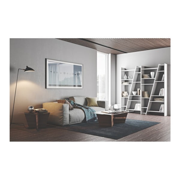 Mat bela knjižna omara TemaHome Delta-image-3