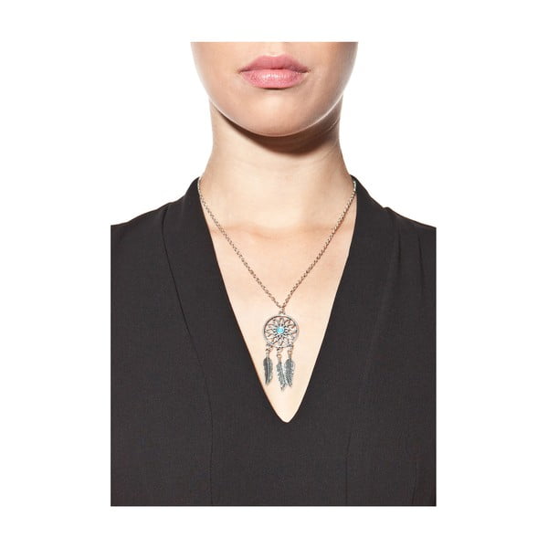 Ženska ogrlica v srebrni barvi NOMA Crystal