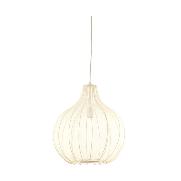 Bež viseča svetilka s tekstilnim senčilom ø 50 cm Elati – Light & Living-image-2