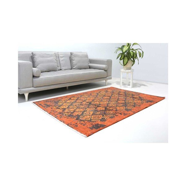 Obojestranska oranžno-siva preproga Vitaus Nunna, 125 x 180 cm-image-2