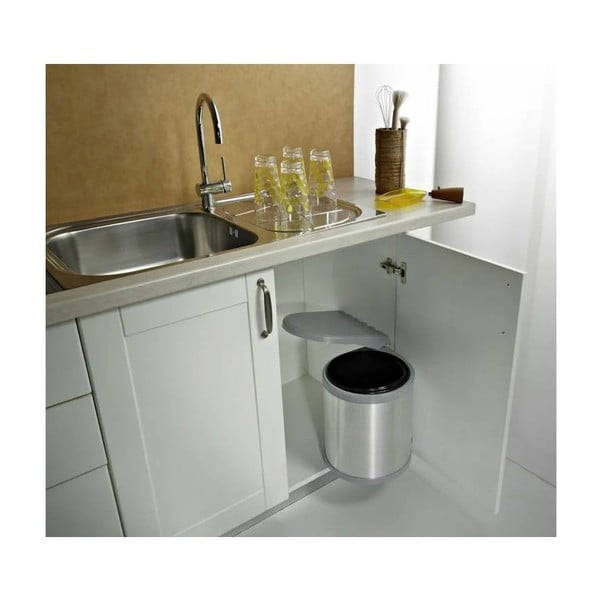 Izvlečni kovinski koš za odpadke 10 l Ring - Elletipi-image-1