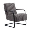 Temno siv fotelj Trout – Unique Furniture