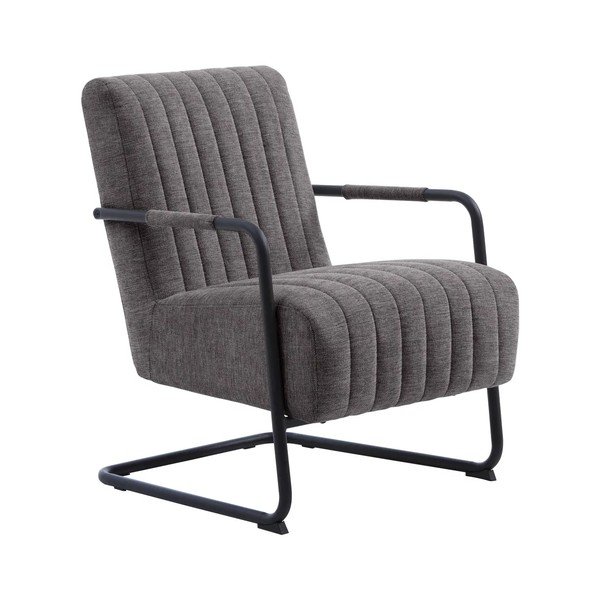 Temno siv fotelj Trout – Unique Furniture