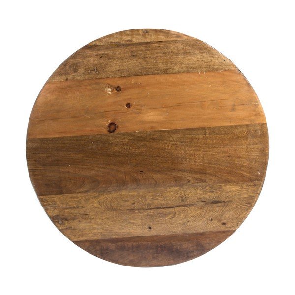 Siva/v naravni barvi kovinska okrogla klubska mizica ø 90 cm Lancaster – Bizzotto-image-2