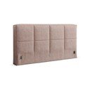 Svetlo rožnato oblazinjeno vzglavje 249x100 cm Darren – Micadoni 