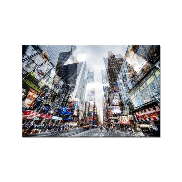 Slika Styler Glas Crown Time Square, 80 x 120 cm