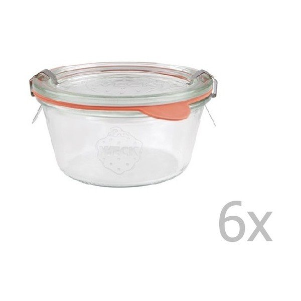Komplet 6 kozarcev Weck Sturz, 290 ml