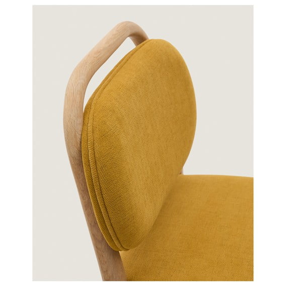 Gorčično rumen barski stol (višina sedeža 66 cm) Helda – Kave Home-image-1