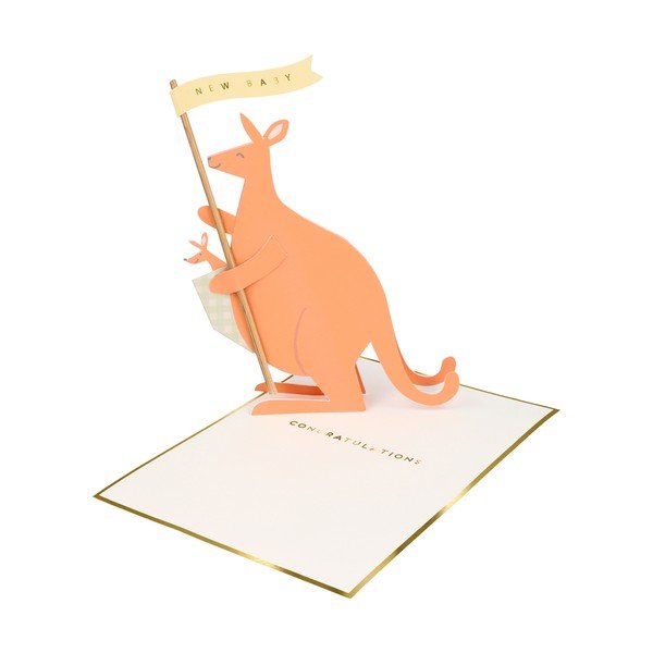 Voščilnica Baby Kangaroo – Meri Meri