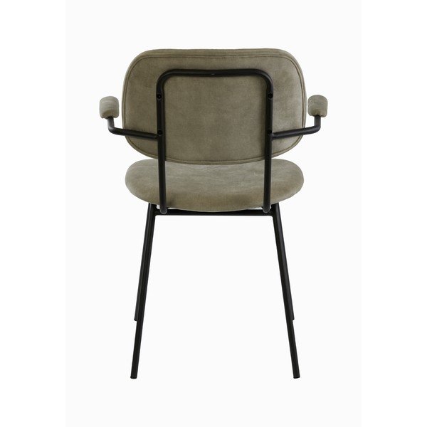 Bež žametni jedilni stol Emma - Light & Living-image-4