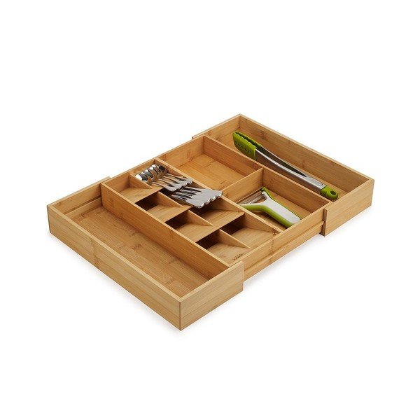 Bambusov nastavljiv organizator za pribor v naravni barvi 32 x 40 cm DrawerStore Bamboo – Joseph Joseph