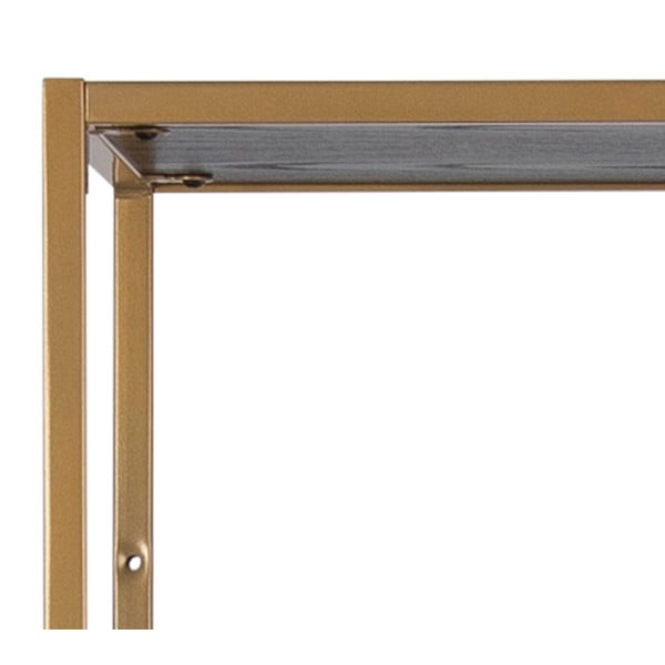 Črno-zlata knjižna omara 77x185 cm Seaford - Actona-image-4