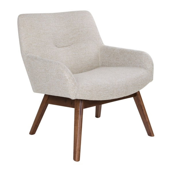 Fotelj iz peščeno rjavega orehovega lesa House Nordic London