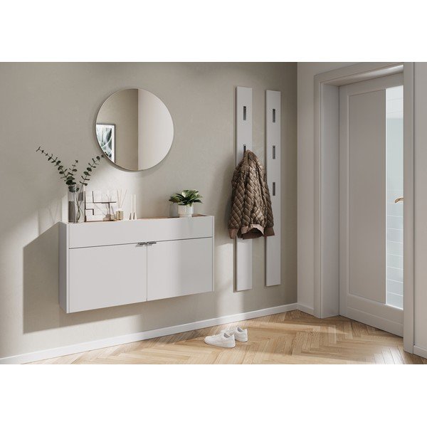 Kremno bela stenska omarica 110x57x22 cm Ameca – Germania-image-1