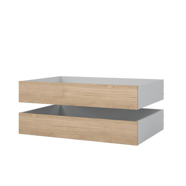 Predali za pod posteljo v naravni barvi v kompletu 2 ks Naia – Tvilum-image-3