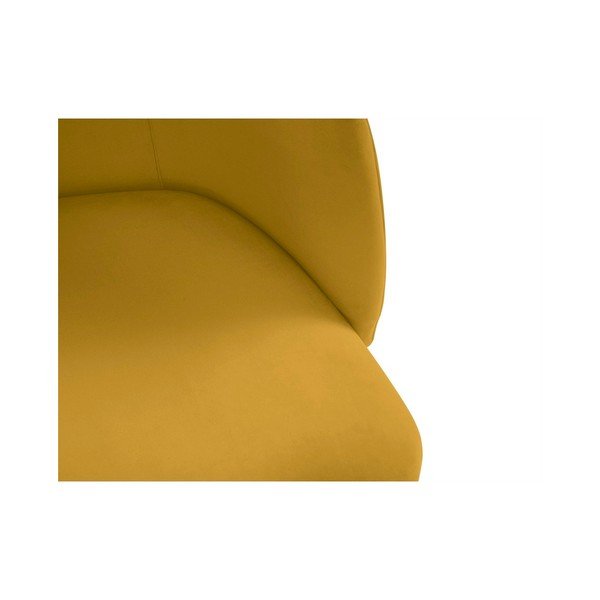 Rumen jedilni stol z žametnim oblazinjenjem Windsor & Co Sofas Aurora-image-4