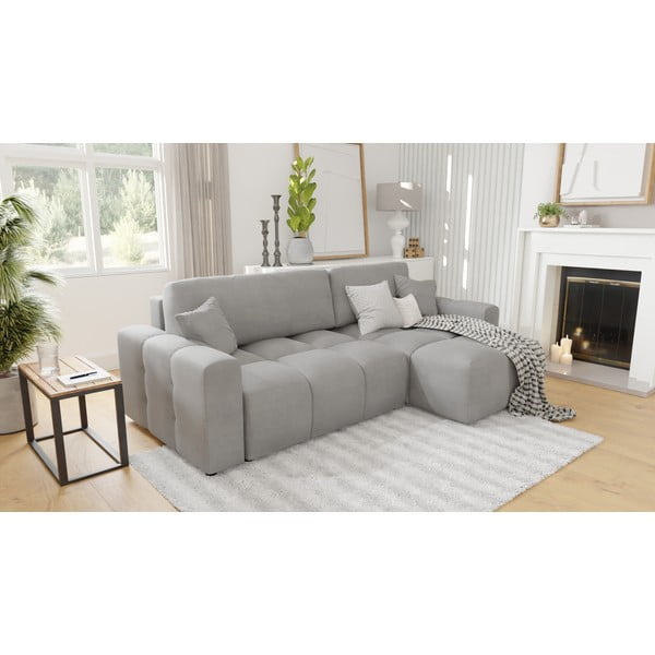 Svetlo siva kotna sedežna garnitura (s kotom po izbiri) Luki – Ropez-image-3