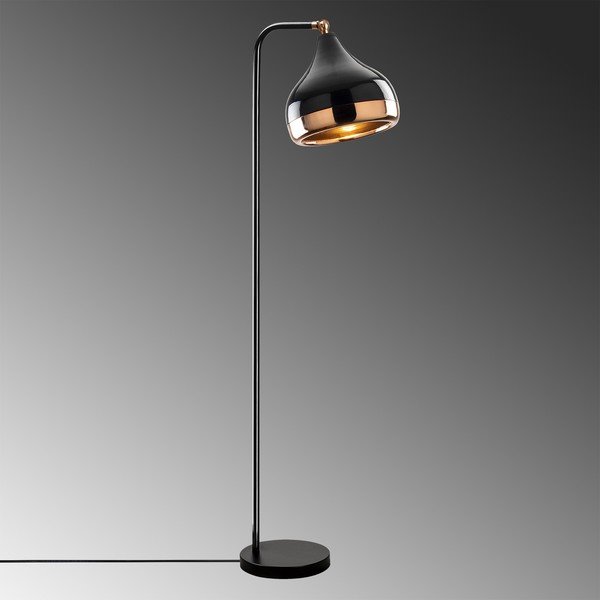 Stoječa svetilka v črni in bakreni barvi Opviq lights Yildo-image-1