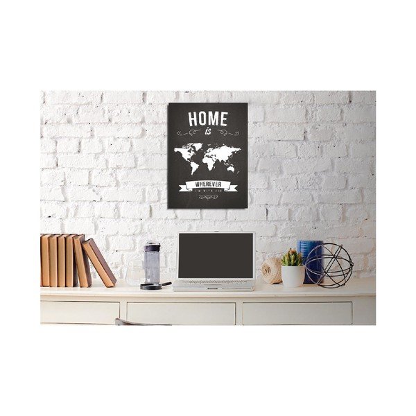 Stenska poslikava na platnu Domov, 30 x 40 cm-image-2