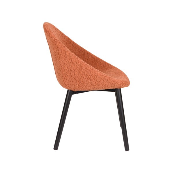 Oranžen oblazinjen jedilni stol Fenna – Dutchbone-image-4