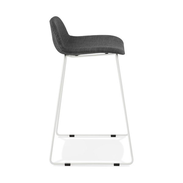 Črn barski stol z belim podnožjem Kokoon Vancouver Mini, višina sedeža 66 cm-image-2