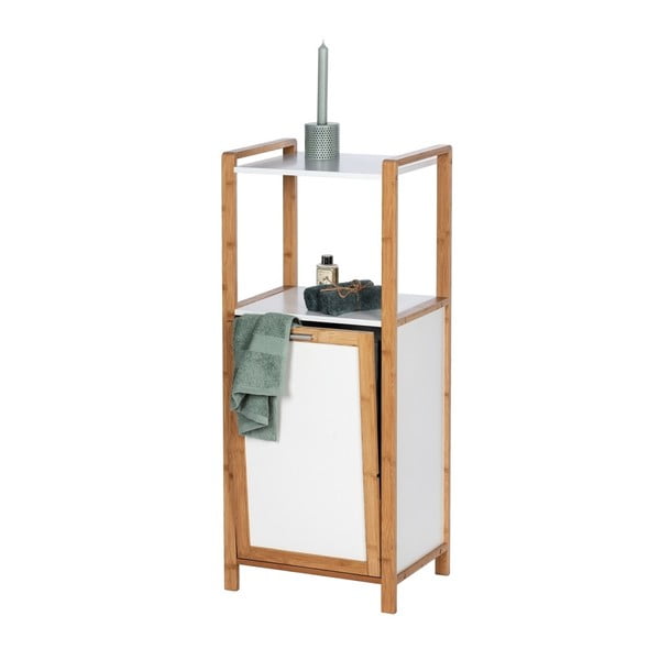 Bambusova kopalniška polica v beli in naravni barvi 40x95 cm Finja – Wenko-image-4