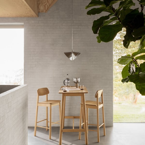 Barski stol v naravni barvi (višina sedeža 74 cm) Barlow – Actona-image-1