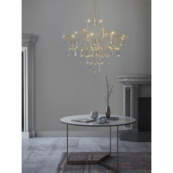 Kovinska LED viseča svetilka v zlati barvi ø 80 cm Goro – Nova Luce-image-2