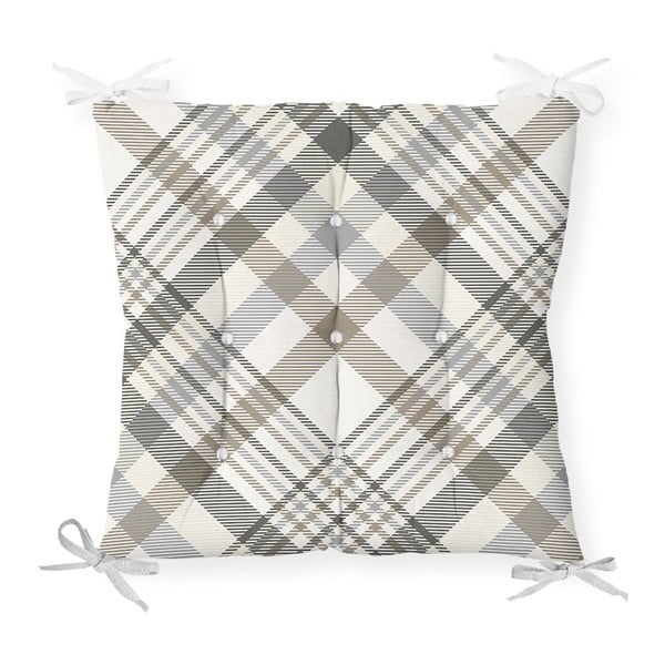Sedežna blazina Minimalist Cushion Covers Grey Brown Flannel, 40 x 40 cm