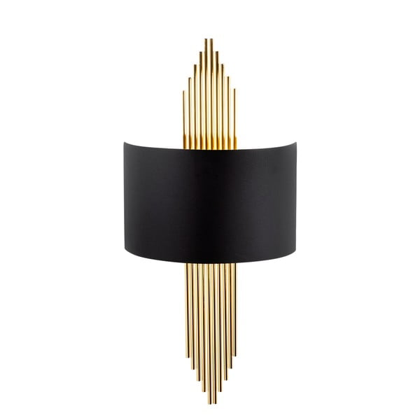 Črna/v zlati barvi stenska svetilka Rayi – Opviq lights-image-2