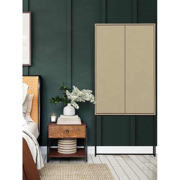 Bež omarica 75x164,5 cm Lennon – Really Nice Things-image-3