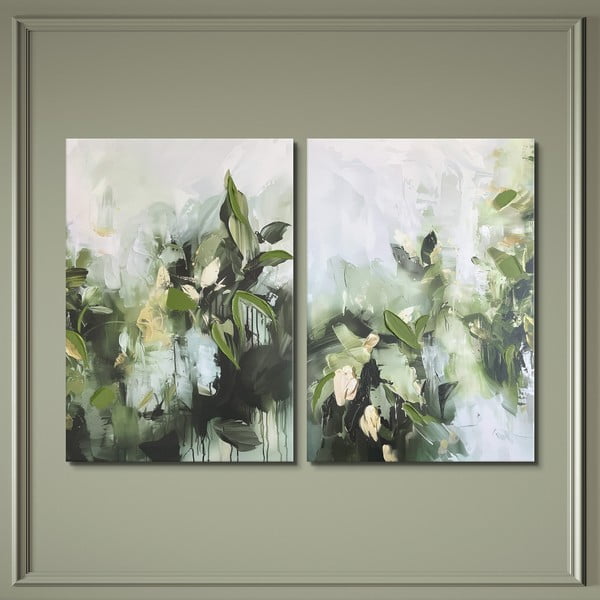 Slike z elementi ročne poslikave v kompletu 2 ks 50x70 cm Myrtle – Styler-image-4