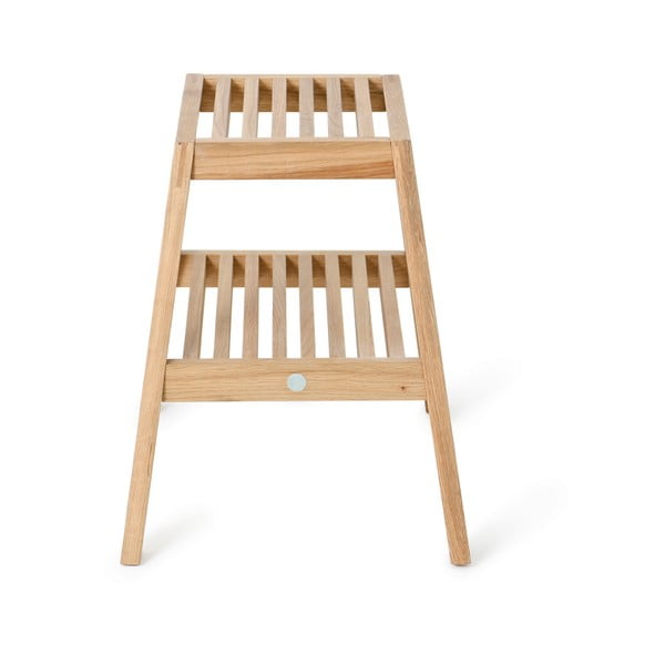 Stolček iz hrastovega lesa Wireworks Slatted Stool-image-1