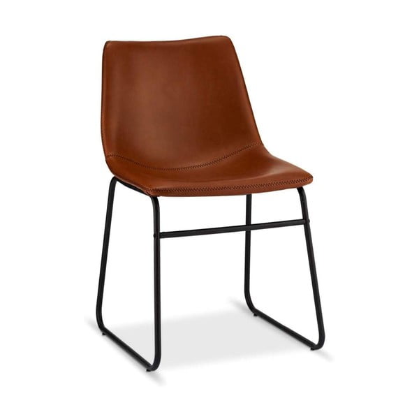 Jedilni stoli v konjak rjavi barvi v kompletu 2 ks Indiana – Furnhouse