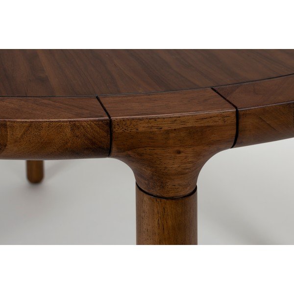 Okrogla jedilna miza v orehovem dekorju ø 128 cm Storm – Zuiver-image-3